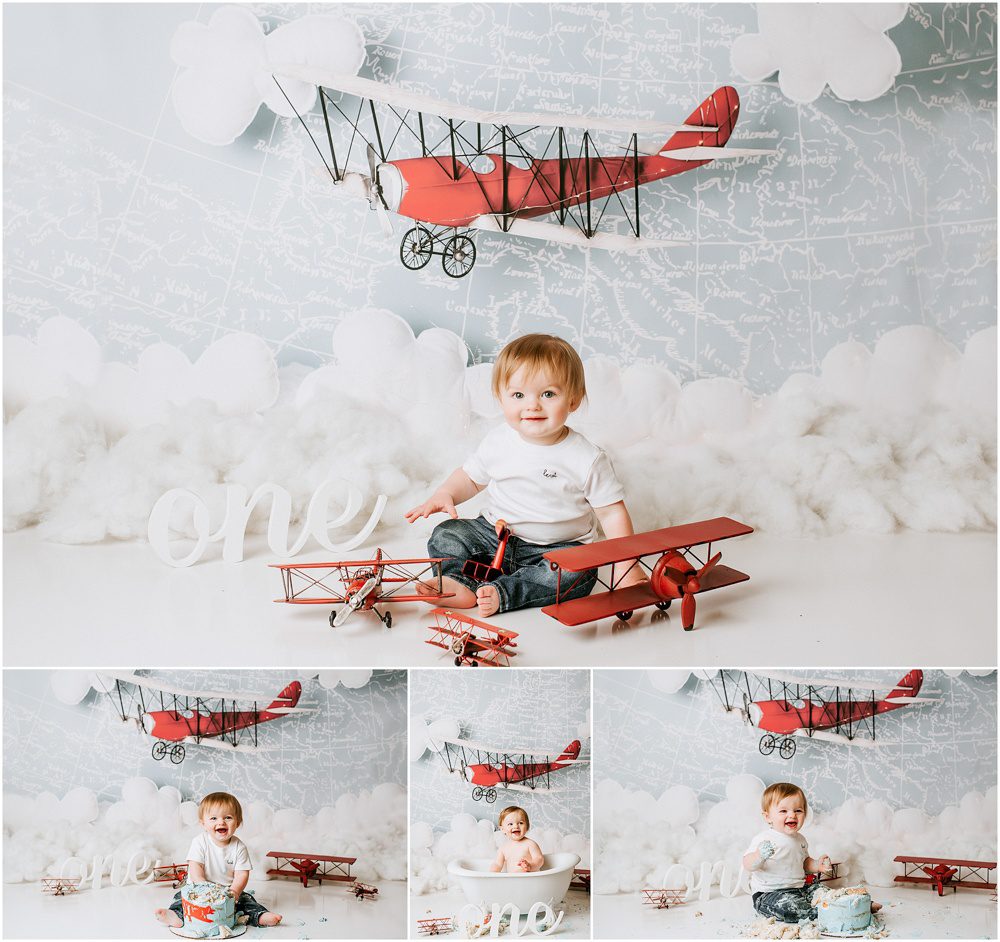 dallas-baby-cake-smash-photographer-lily-hayes-photography-time-flies-theme