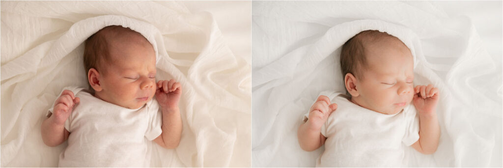Newborn Photo Retouching Process