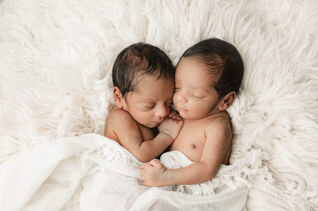 Newborn Photography In Dallas Twin Babies