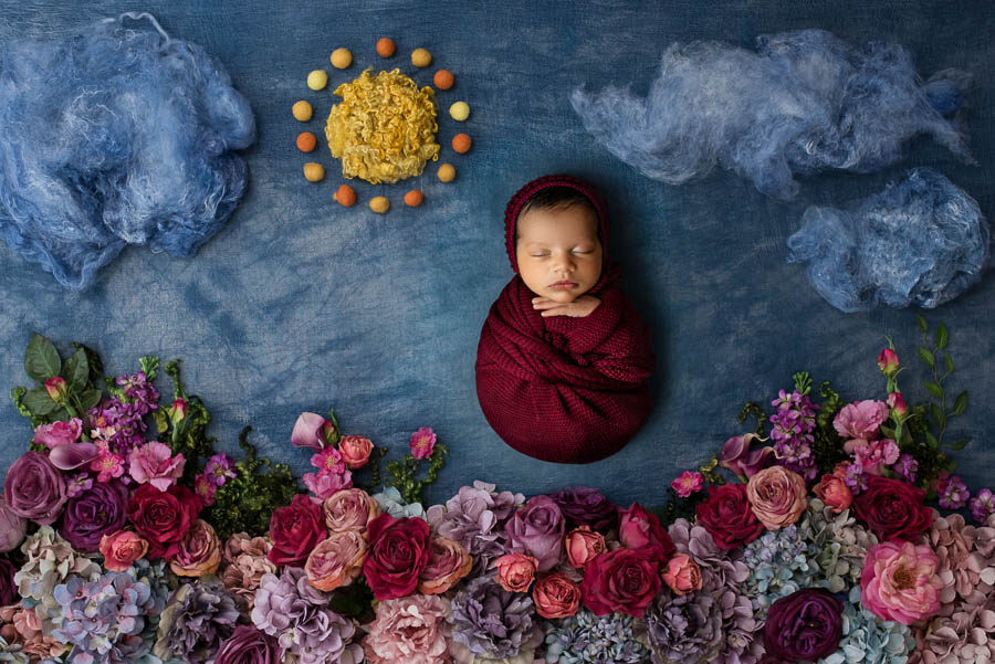 Booking A Dallas Newborn Photographer: What Every Parent Should Know 21 Editorial Newborn Photography With Floral Fine Art Styling In Dallas